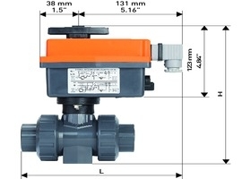 +GF+ 104型 PVC-C 電動(dòng)球閥